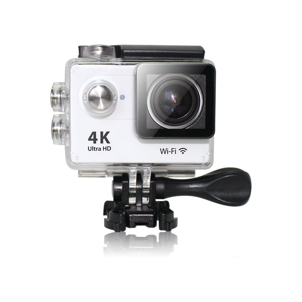 4K 動画 アクションカメラ  防水 wifi 対応 HDMI 出力搭載 広角170&deg;スポーツカメラ Sports Action Cam ホワイトMARSHAL MAL-FW