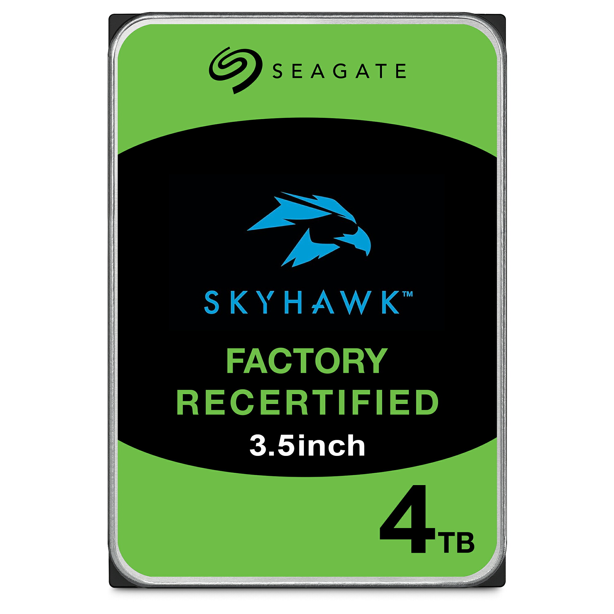 3.5インチ HDD 4TB 監視カメラ用 SEAGATE SkyHawk ST4000VX015 ビデオ レコーダー ネットワーク 内蔵ハードディスク CMR SATA 6Gb/s 256MB メーカーリファービッシュ 正規代理店品 180日保証【整備済み品】｜PC 家電 PC周辺機器 PREMIUM STAGE