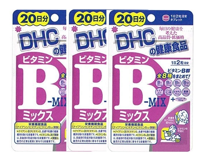 91%OFF!】 DHC ビタミンBミックス 40粒 3個 ナイアシン ビオチン ビタミンB12 葉酸