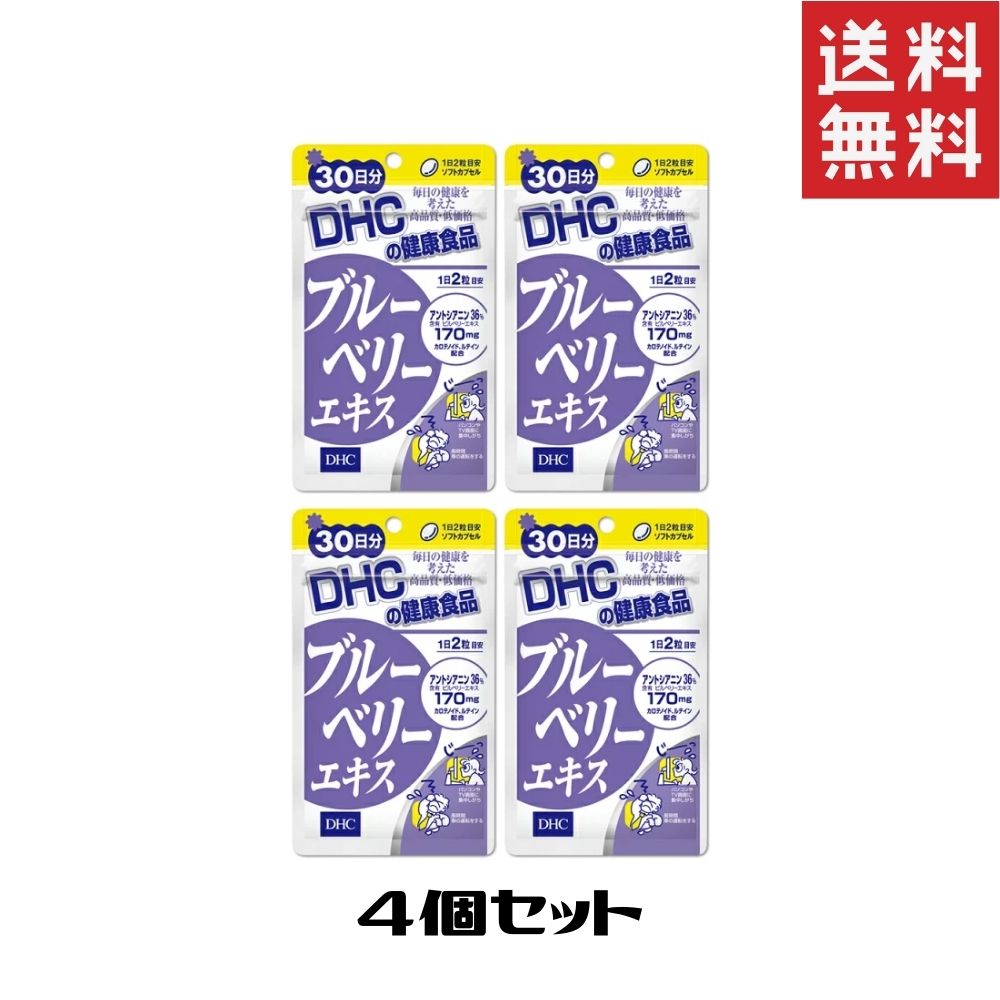 市場 DHC ディーエイチシー 30日分 ブルーベリーエキス 送料無料 4袋 サプリメント