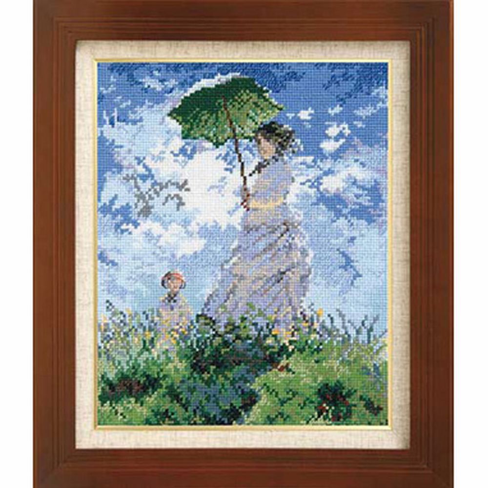 楽天市場】刺繍 刺しゅうキット オリムパス ART GALLERY 日傘をさす女