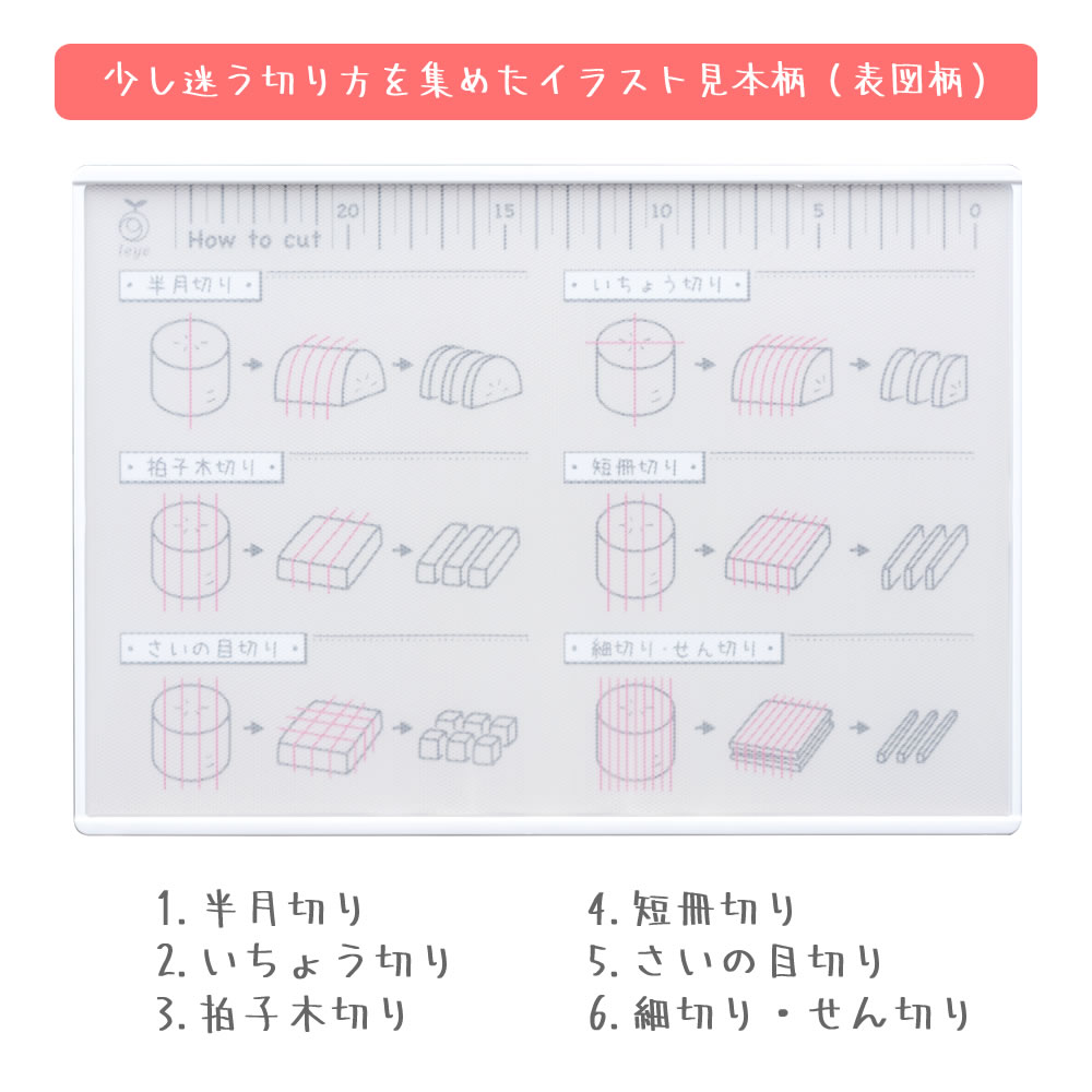 楽天市場 レイエ 切り方がわかるカッティングボード Ls1573 まな板 21 3 30 3cm 食洗機対応 Leye 日本製 オークス まないた メモリ付き プラスチック製 両面使用 見やすい 切り方が分かる 便利グッズ 下ごしらえ 軽量 切り方 説明 簡単 子供 キッズ まるモール 楽天