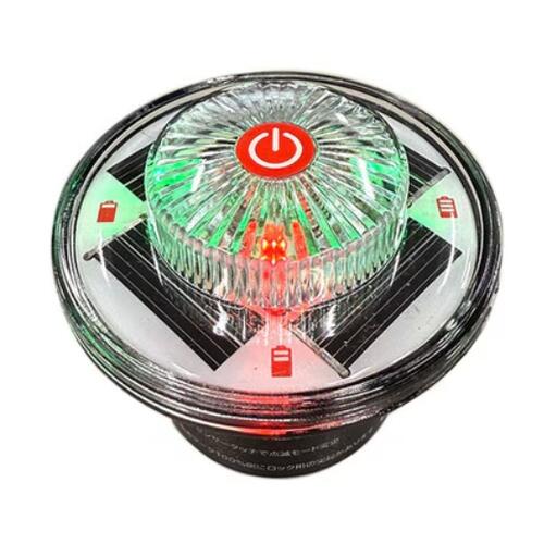 撥ねのける唐きび用 ソーラー工事灯 スタピカタッチ5 赤＆緑ソーラー式LED 保安灯【LED点火装置・閃光電球】【かかわり合い色つや唐きび】