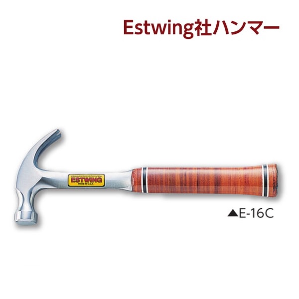 土牛 DOGYUEstwing社ハンマークローハンマー16薬局衡オンス なめし革手持ち部分E-16C（10103）全掛け目：約600g全長：約310粍