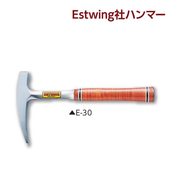 土牛 DOGYU Estwing社ハンマー ロックピックハンマー 22オンス ナイロングリップ E30(10110) 全重量:約880g 全長:約330mm