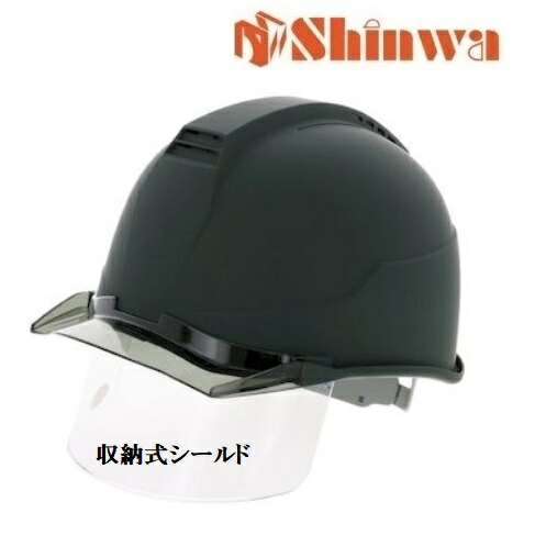 進和舎密学産業安全帽 L緑・雲煙B/引っ敷き 納める式遮蔽物SS22FSV型（SS-22FSV型）SS-22FSV型T-P式RA【無光沢・艶消し】