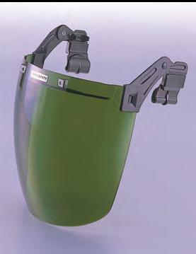 トーヨーセフティー フェイスシールド　セフティーIR 溶接用・防じん用 ヘルメット取付型 No.1175-G