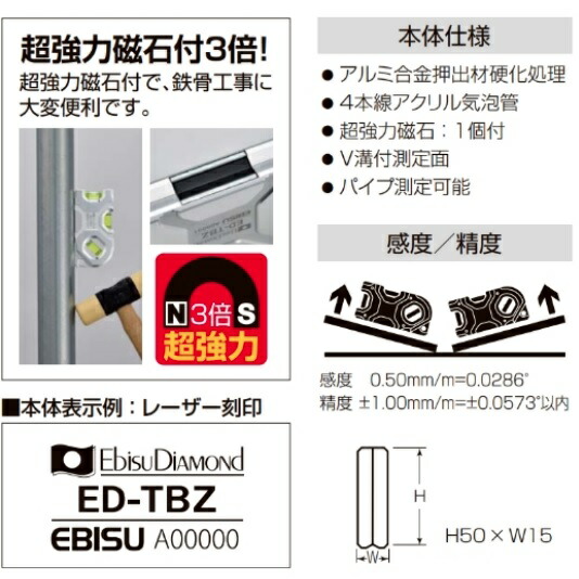 エビス トビレベル ゼロ Tobi Zero零 Ed Tbz Ed Tbzr Ed Tbl 水平器 鳶レベル トビレベルゼロ Butlerchimneys Com