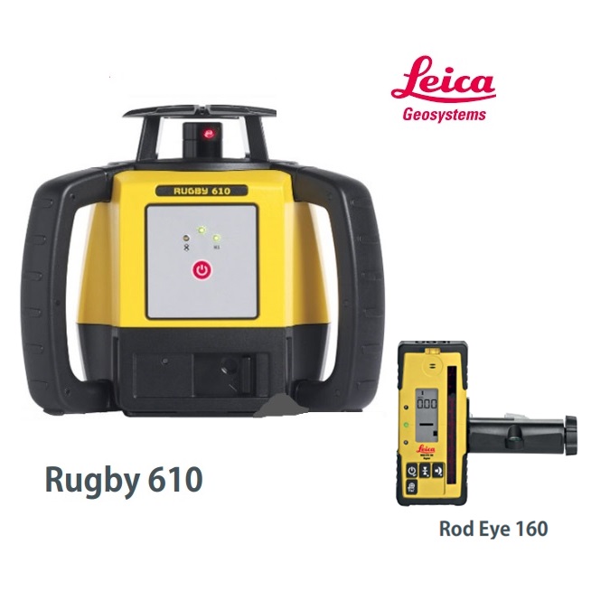 ライカ 回転レーザーレベルRUGBY(ラグビー)610【本体+受光器Rod Eye 160】ラグビー610|丸久金物