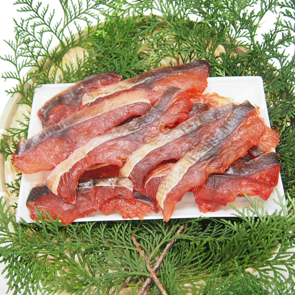 【楽天市場】*北海道産 天然鮭の鮭とば 200g【おつまみ】【珍味】【酒のあて】【日本酒に合う】：食卓全力応援！神戸