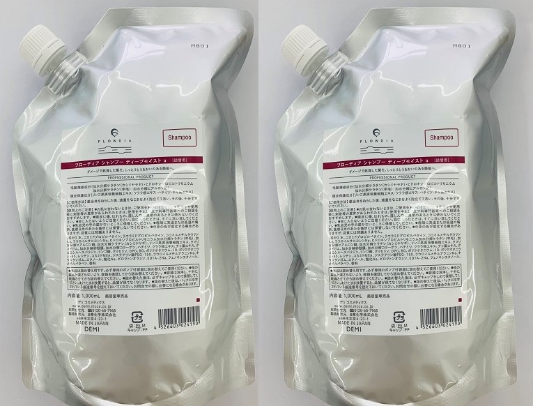 《セット・送料無料》【デミ】フローディア シャンプー ディープモイストa 1000mL レフィル シャンプー2個セット｜ヘアケアplus店