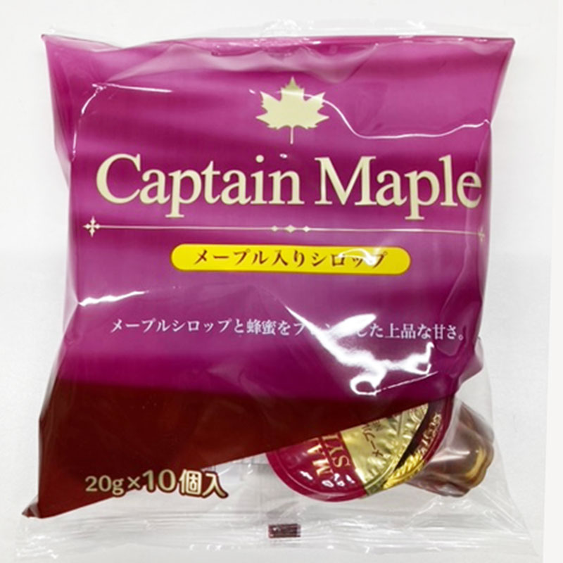 キャプテン メープル入シロップポーション g 10個 日本未発売 キャプテン メープル入シロップポーション g 10個 日本未発売