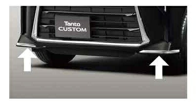 ダイハツ純正用品　タント タントカスタム ファンクロス フロントバンパーロアモール(メッキ)(カスタム用) LA650S L　08400-K2395｜エムアル