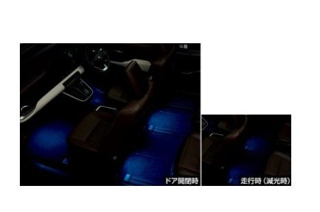 トヨタ ノア【ZWR90W ZWR95W MZRA90W MZRA95W】　インテリアイルミネーション(ブルー)[0852B-28050/08867-00230]｜エムアル