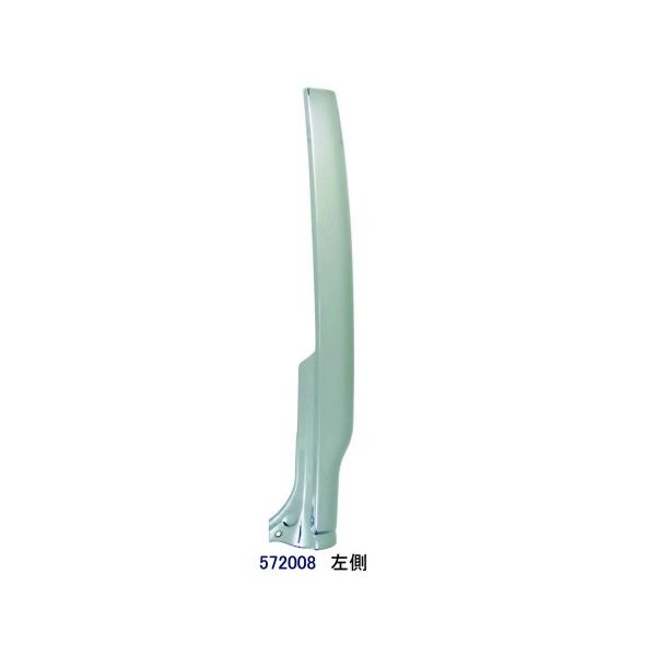 JETイノウエ　クロームメッキリヤサイドピラー　いすゞ2t　'07エルフロールーフキャブ車用　左側　572008｜エムアル