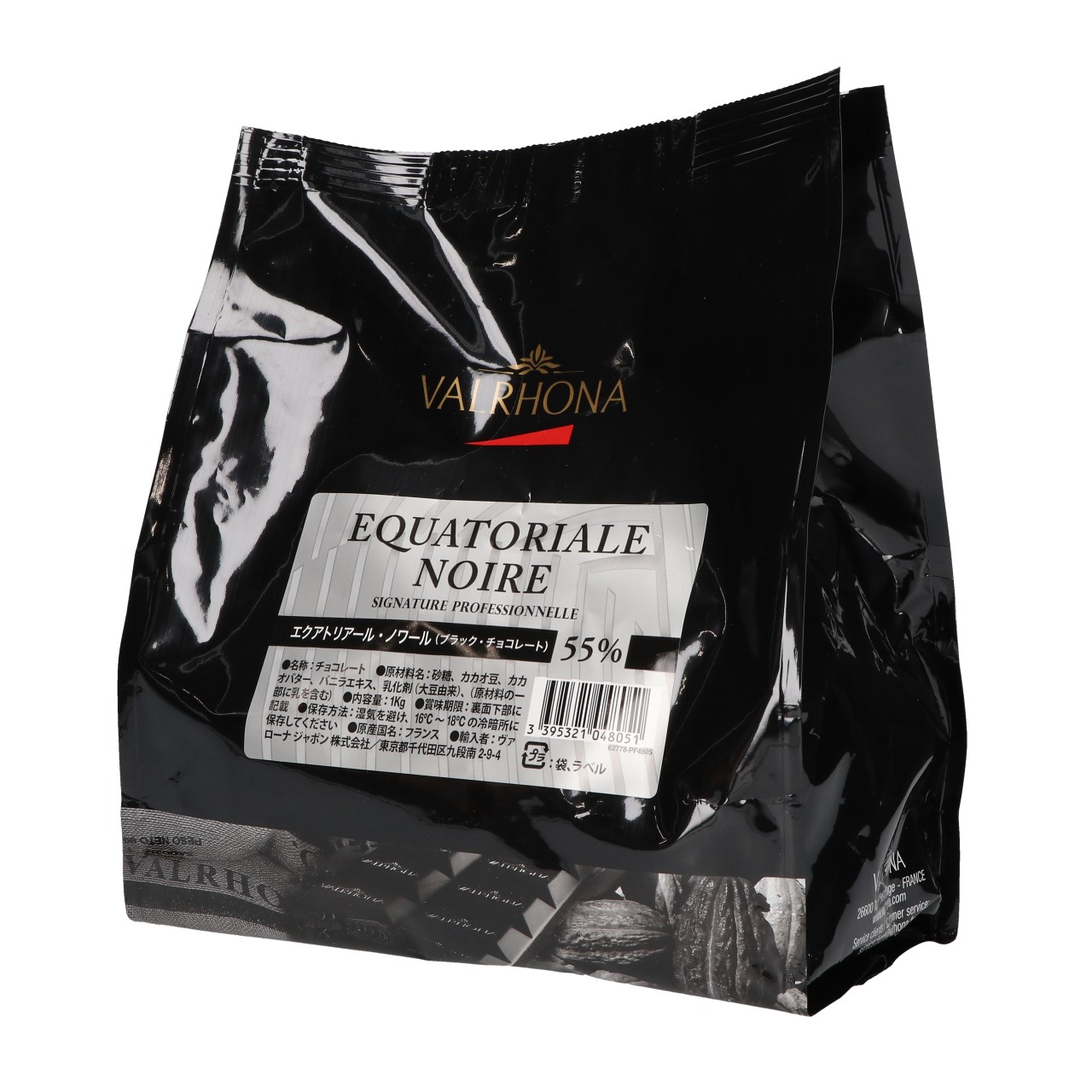 ヴァローナ　フェーブ　エクアトリアール　ノワール　55％　１KG｜食料品のひのや