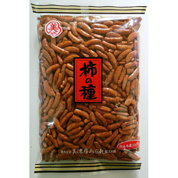 横浜美濃屋あられ製造本舗お徳用 柿の種100% 195g|食料品のひのや