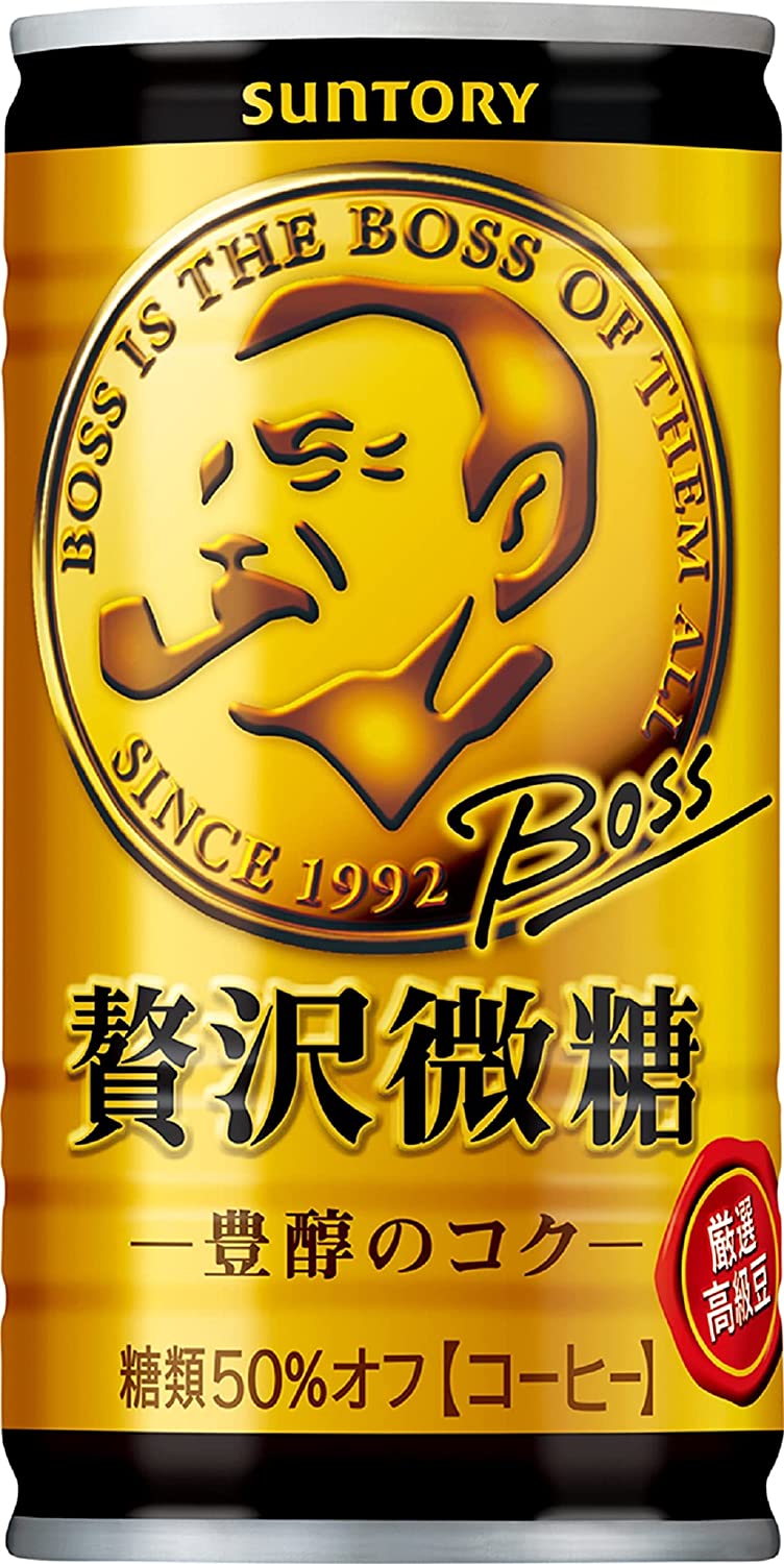 楽天市場】【1ケース】BOSS ボス 贅沢微糖 185g缶 4901777235335