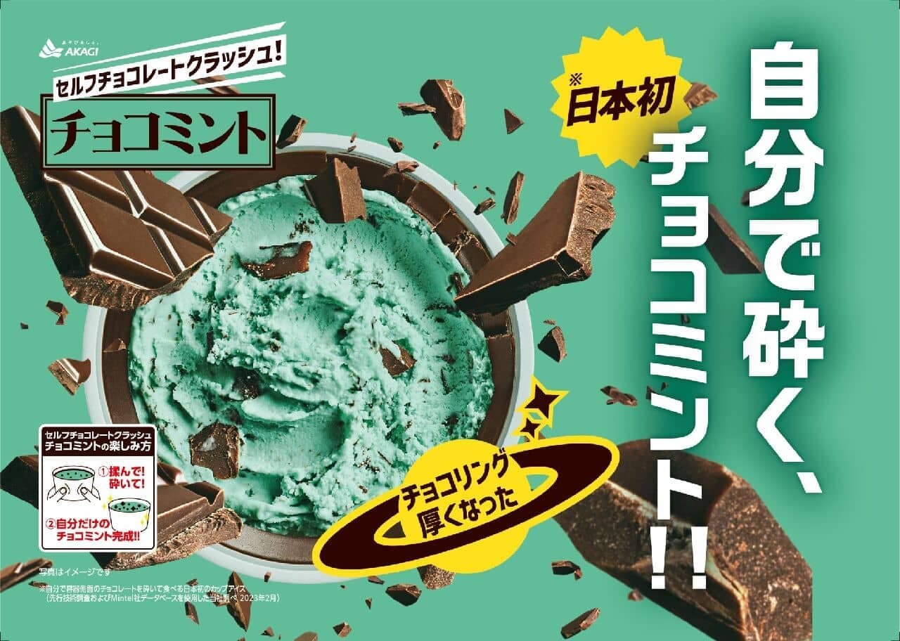 赤城乳業 日本初自分で砕く！！ チョコミント セルフチョコレート