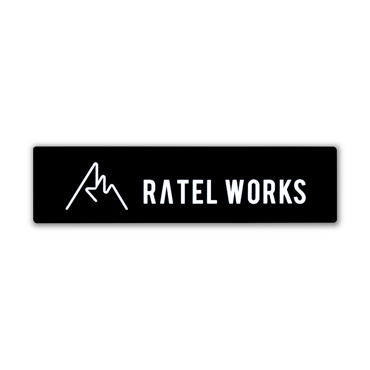 楽天市場】RATELWORKS ラーテルワークス ステッカー長方形 プリントステッカー ロゴステッカー （RWS0059） : RATEL WORKS  CAMP