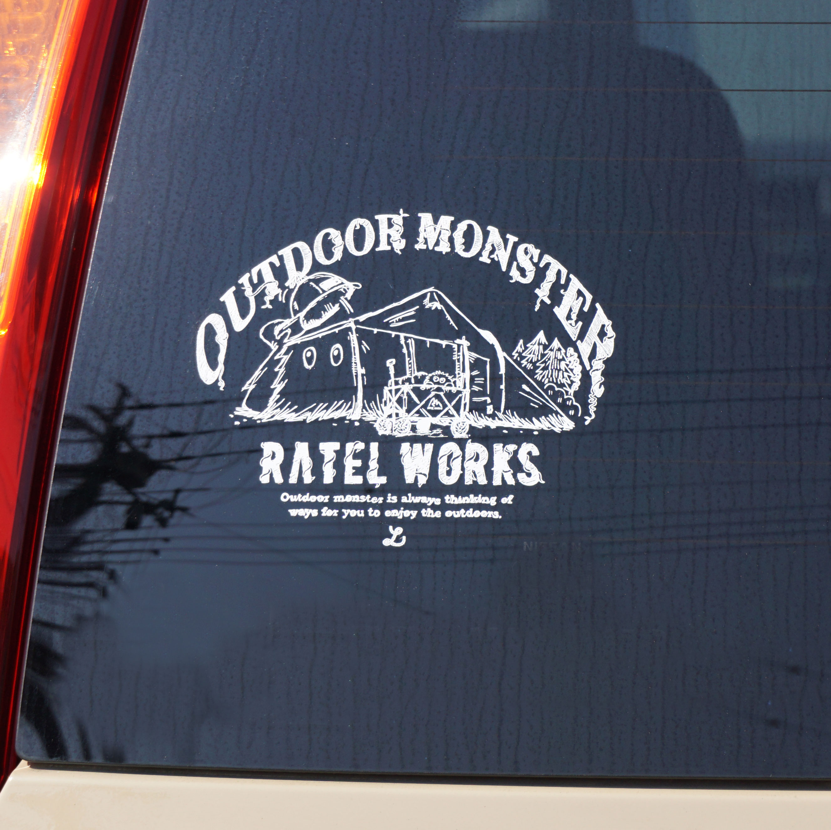 楽天市場】『OUTDOOR MONSTER』×『RATELWORKS』Collaboration Sticker