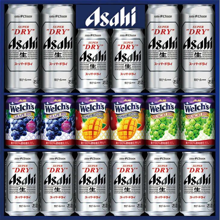 アサヒ スーパー ドライビール 4缶セット ビールギフト アサヒ スーパードライ 缶ビールセット AS-4G 1