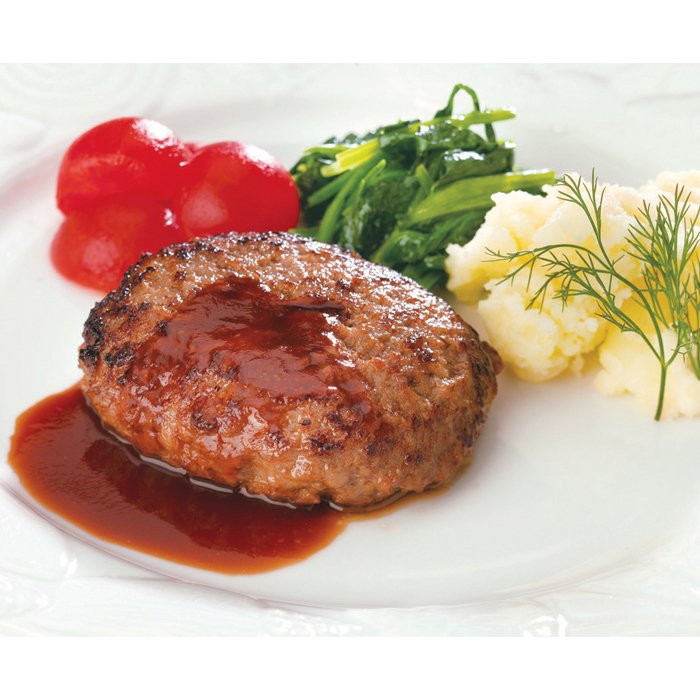 国産牛仕様の生ハンバーグ