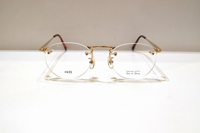Yin & Yang インヤン YY-183 col.1 ヴィンテージメガネフレーム新品めがね眼鏡サングラスメンズレディース男性用女用リムレスふちなし