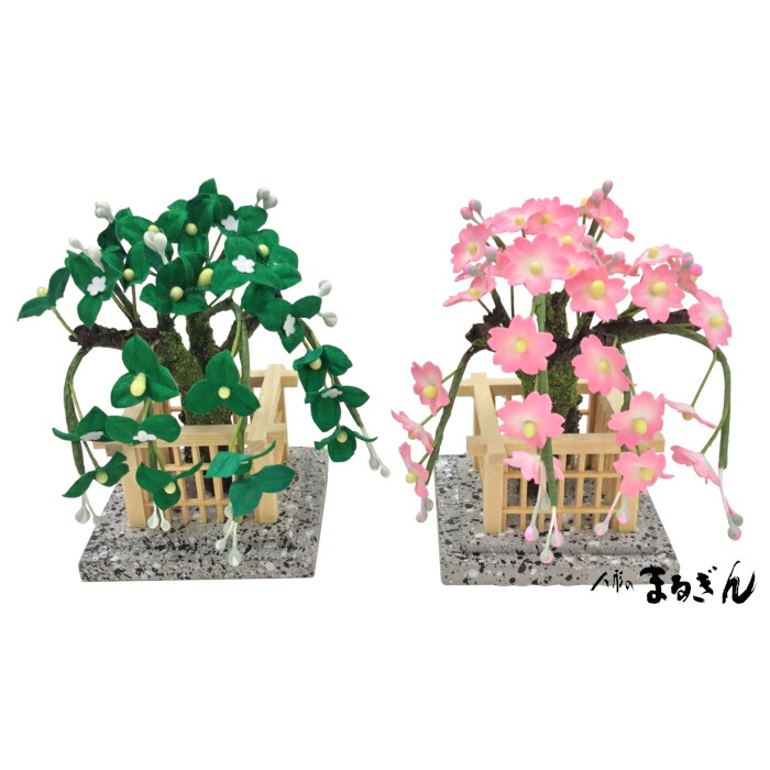 楽天市場】【桜橘セット】2号こはる桜【高さおよそ10cm】雛道具 雛
