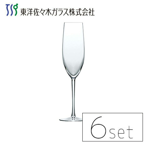 東洋佐々木ガラス　パローネ　シャンパン　RN-10254CS　6個入り