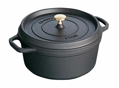 STAUB（ストウブ） ピコココット ラウンド 10cmブラック40500101 STAUB(ストウブ)ピコ・ココット ラウンド 10cm ブラック「40500-101