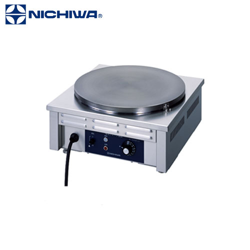 【動確済み】ニチワ 業務用 クレープ焼器 卓上クレープ CM-410 200V 業務用/新品】【ニチワ】電気クレープ焼器 1連 単相200V CM-410H
