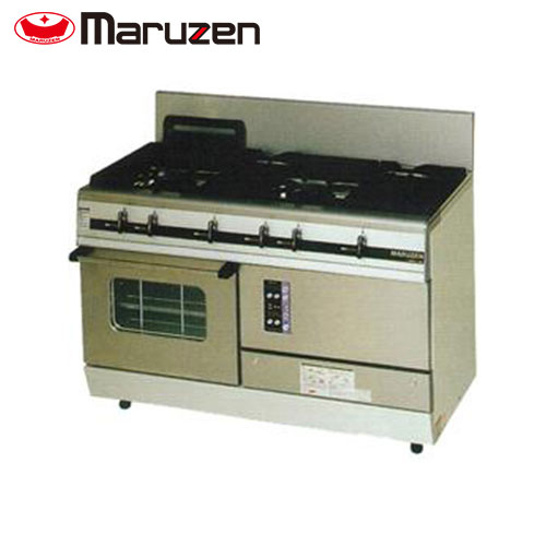 マルゼン パワークックガスレンジ（スーパーバーナー、コンベクションオーブン搭載） MGRXS-126F(旧:MGRXS-126E) 業務用 業務用レンジ 業務用ガスレンジ\