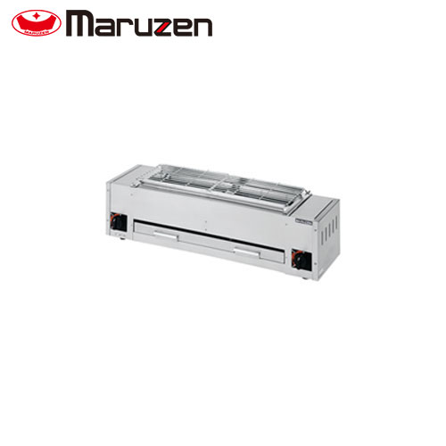 マルゼン 下火式焼物器（炭焼き、熱板タイプ、自動点火、兼用型） MGK-204B 業務用 業務用焼物器