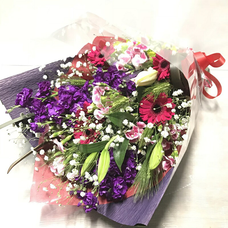 オリジナルフラワーギフト花束Ｍ【送料無料】生花花束 花 ギフト
