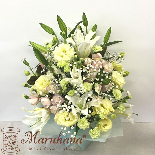 絶対一番安い 楽天市場 お供えフラワーギフトアレンジメント Ll 送料無料 生花アレンジメント 花 御供 ユリ 蘭 仏事 命日 月命日 枕花 彼岸 ｓｈｏｐマルハナ 豪華 Oviyamedsafe Com