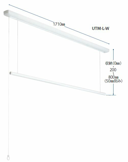 ホスクリーン　URM-S-W 物干し　2個 川口技研 ホスクリーン URM-S-W URM型 ショート 1340mm｜建材