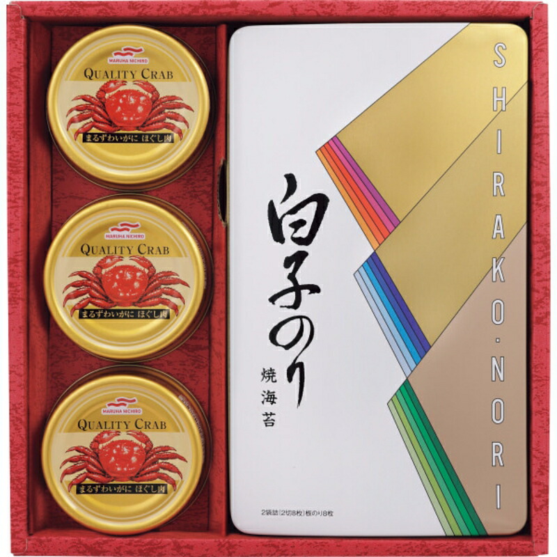 白子のり のり・かに缶詰合せ[SN-300]