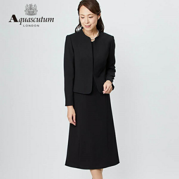 ★美品★アクアスキュータムブラックフォーマル喪服礼服 楽天市場】アクアスキュータムブラックフォーマル アンサンブル
