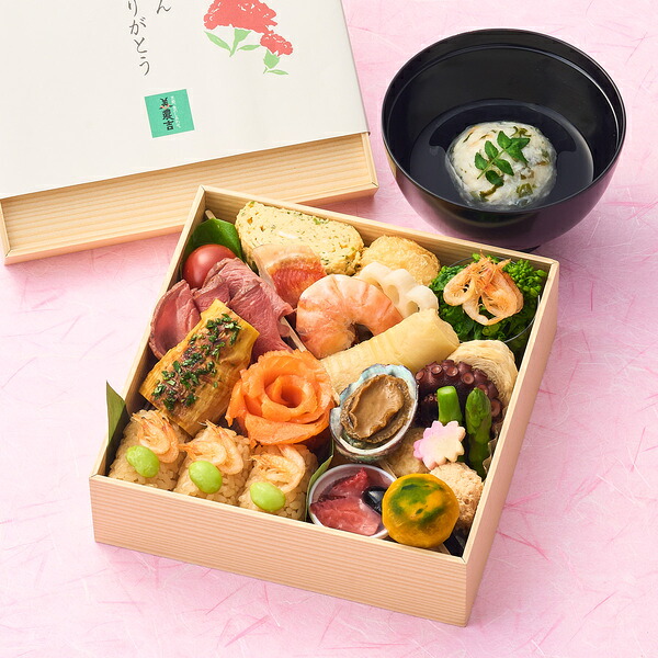 京料理 美濃吉 母の日　京筍と桜えびの旬彩御膳