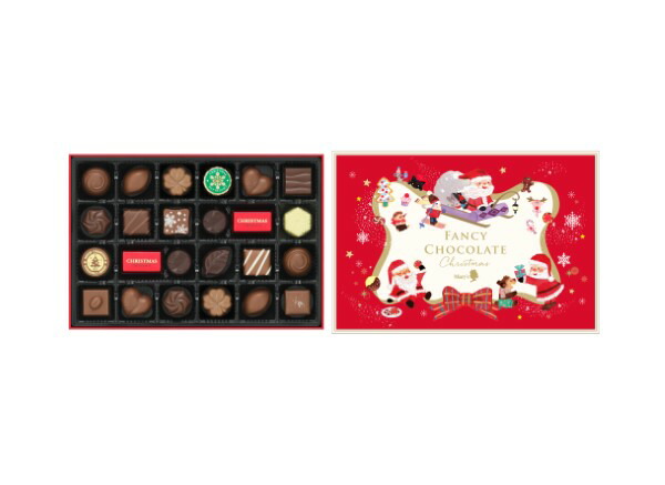 楽天市場 メリーチョコレート クリスマスファンシーチョコレート 24個入 まるひろオンラインショップ