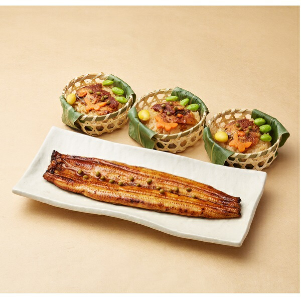 〈京料理 美濃吉〉父の日　鰻蒲焼と鰻飯蒸し詰合せ
