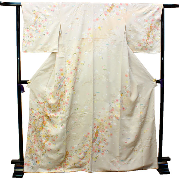 極美品&最高品質 正絹【和装小物 着物 たたき染め 和装 訪問着 レディース】 極美品&たたき染め【正絹 和装小物 着物 振袖 留袖 和装 訪問着