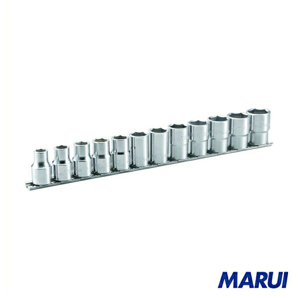 ＴＯＮＥ　ソケットセット（６角・ホルダー付）　１２ｐｃｓ　1Ｓ　HS412 【DIY】【工具のMARUI】