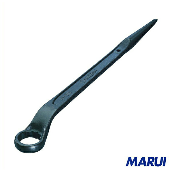 スーパー　６０°片口めがねレンチ（六角対辺：５５）しの付　1丁　KP-55 【DIY】【工具のMARUI】