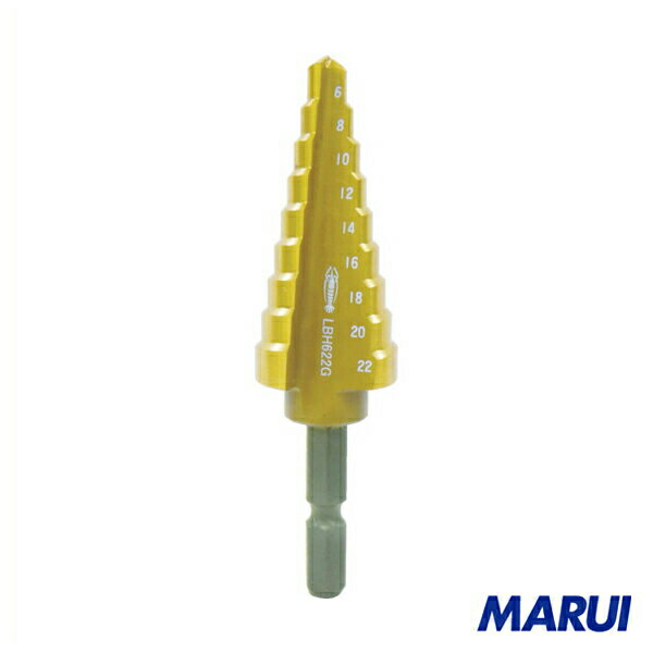 エビ　ステージドリル　コーティング　５段　六角軸　1本　LBH412AG 【DIY】【工具のMARUI】