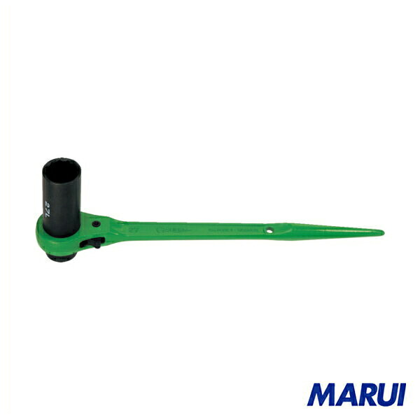 スーパー　片ロングソケット・両口ラチェットレンチ（爪式）六角対辺：２１×２６　1丁　RN-2126L 【DIY】【工具のMARUI】