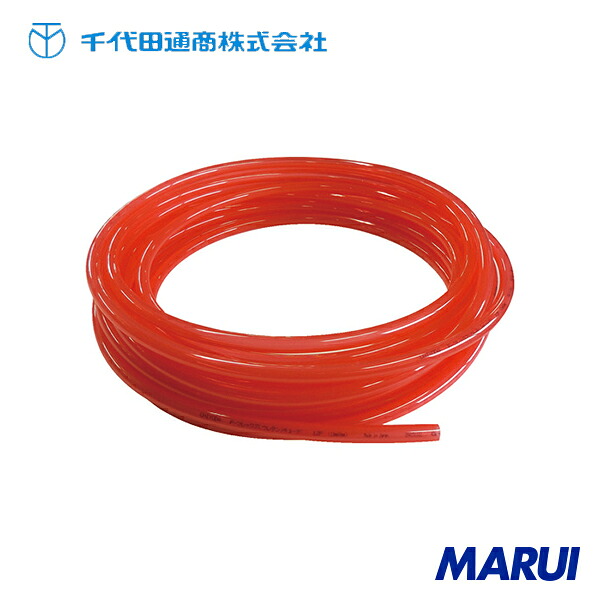 チヨダ PフレックスチューブCP(透明ピンク)12mm/20m 1本 12PCP20M 【DIY】【工具のMARUI】