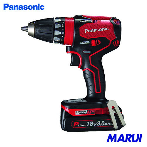 Panasonic デュアル 18V3.0Ah 充電式ドリルドライバー 赤 1台 EZ74A3PN2GR 【DIY】【工具のMARUI】