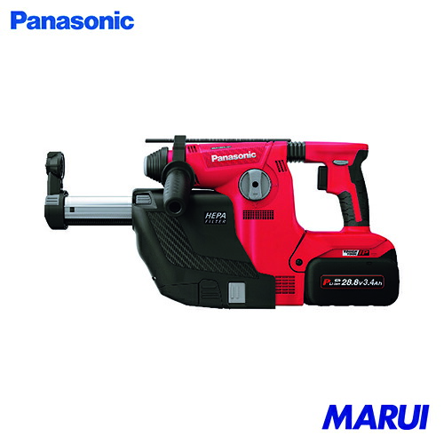 Panasonic 28.8V 申し受ける金鎚せん孔機 集塵あり書き割り 赤 1台 EZ7881マイコン2VR | 金鎚せん孔機